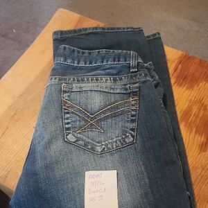 Ariat Blue Boot Cut Jeans with Distressed Indigo Finish